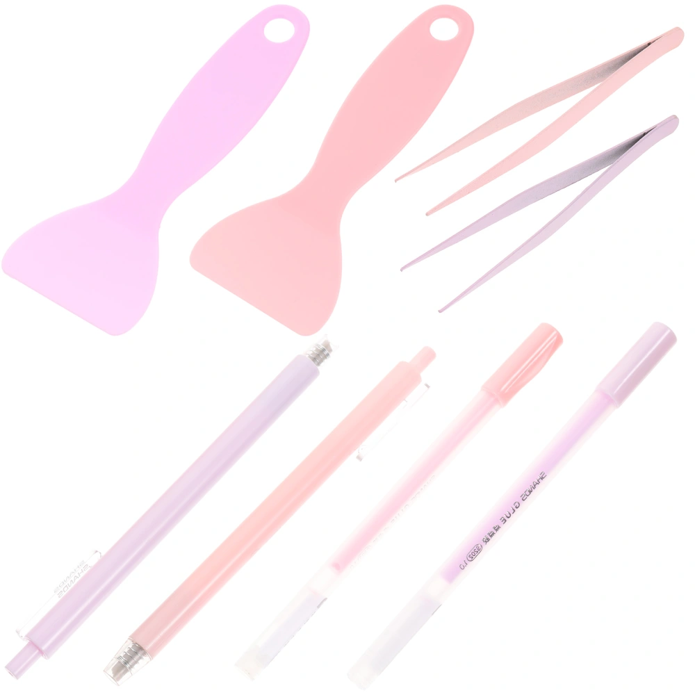 2 Sets Craft Cutting Tools Scrapbook Tool Set Scrapbooking Tools Kit Pen Cutter Spatula Pen Tweezers