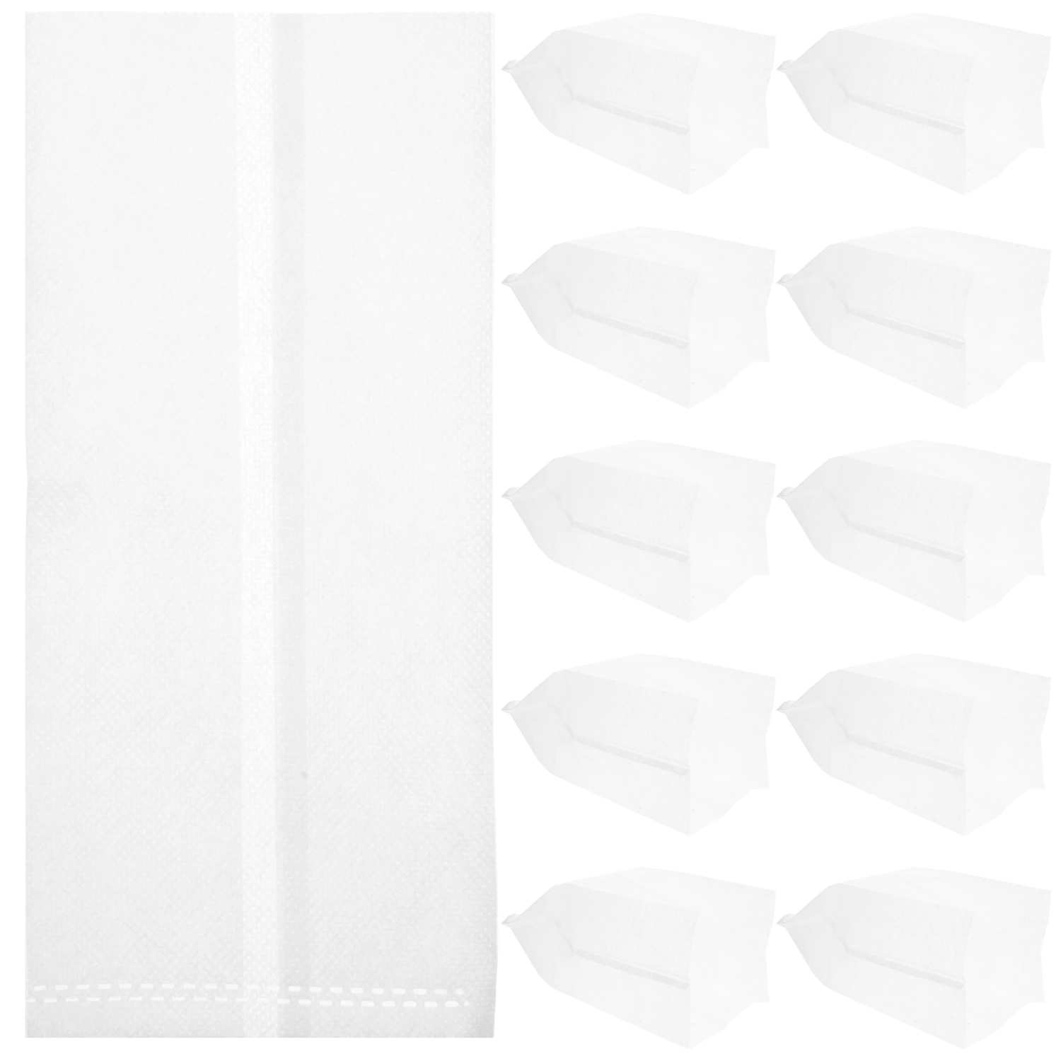 100Pcs Plant Growing Bags Non-woven Nursery Bags Biodegradable Fabric Grow Breeding Bags