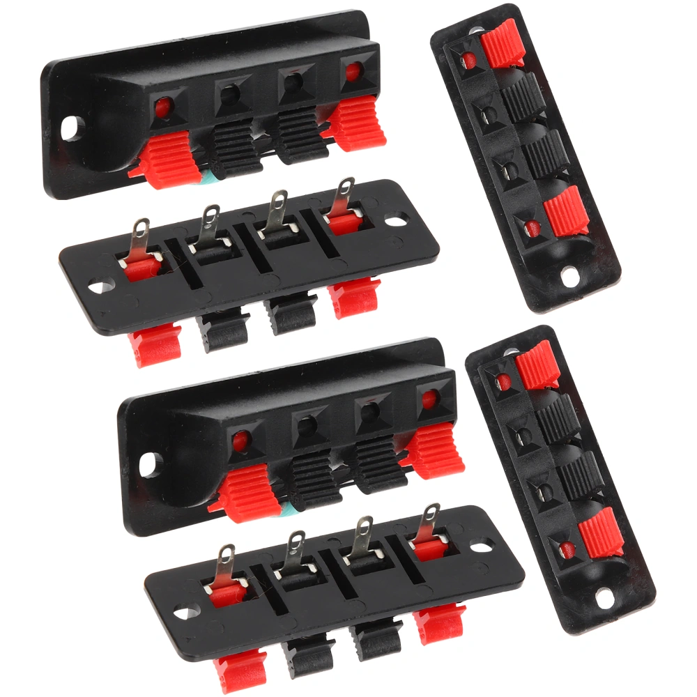 6pcs Speaker Terminal Connectors Stereo Speaker Terminal Wiring Board Switch Plate