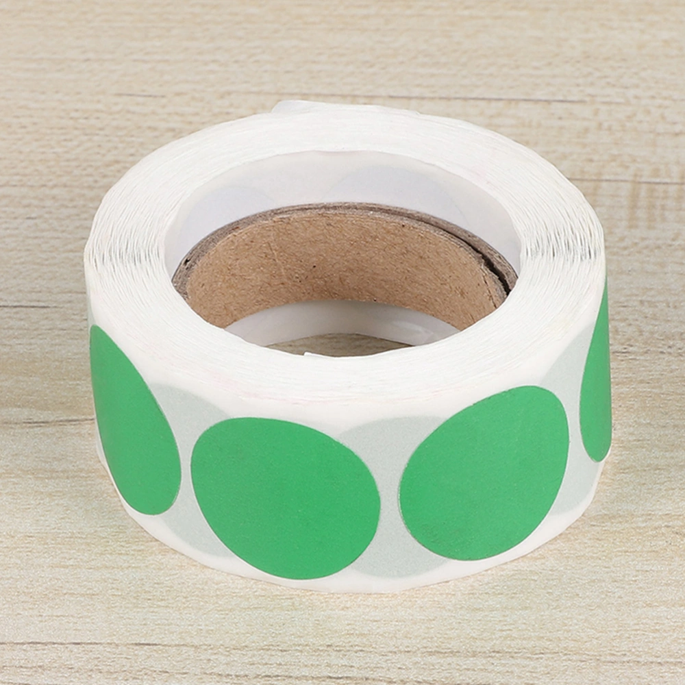 5 rolls of Circle Dots Labels Inventory Stickers Adhesive Stickers Classified Label Stickers