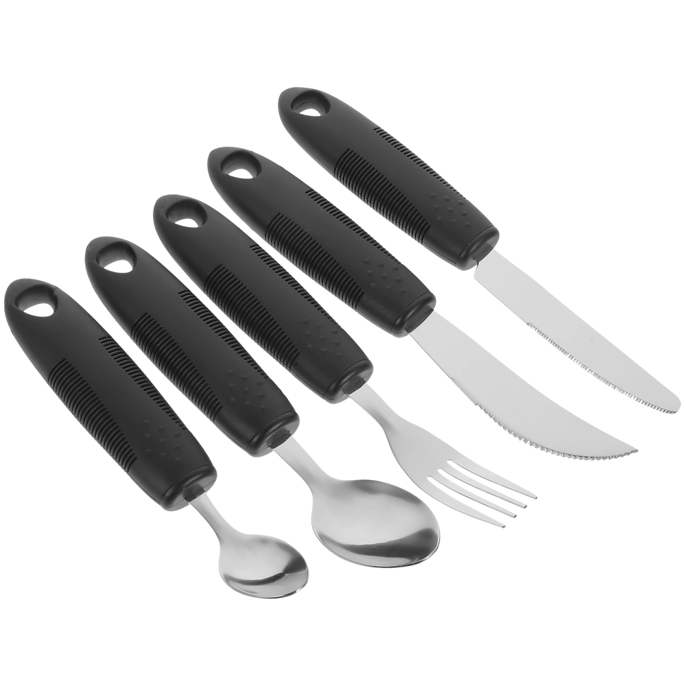 1 Set of The Elderly Tableware Portable Adaptive Utensils Disabled People Utensil Tableware for Elderly