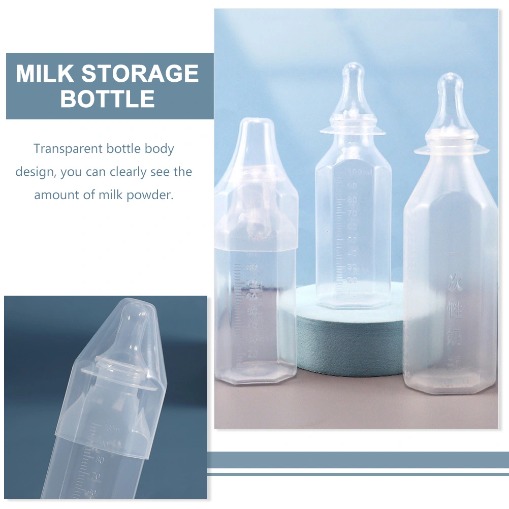 5set Baby Nurser Bottle Disposable Baby Bottles Portable Baby Feeding Bottles