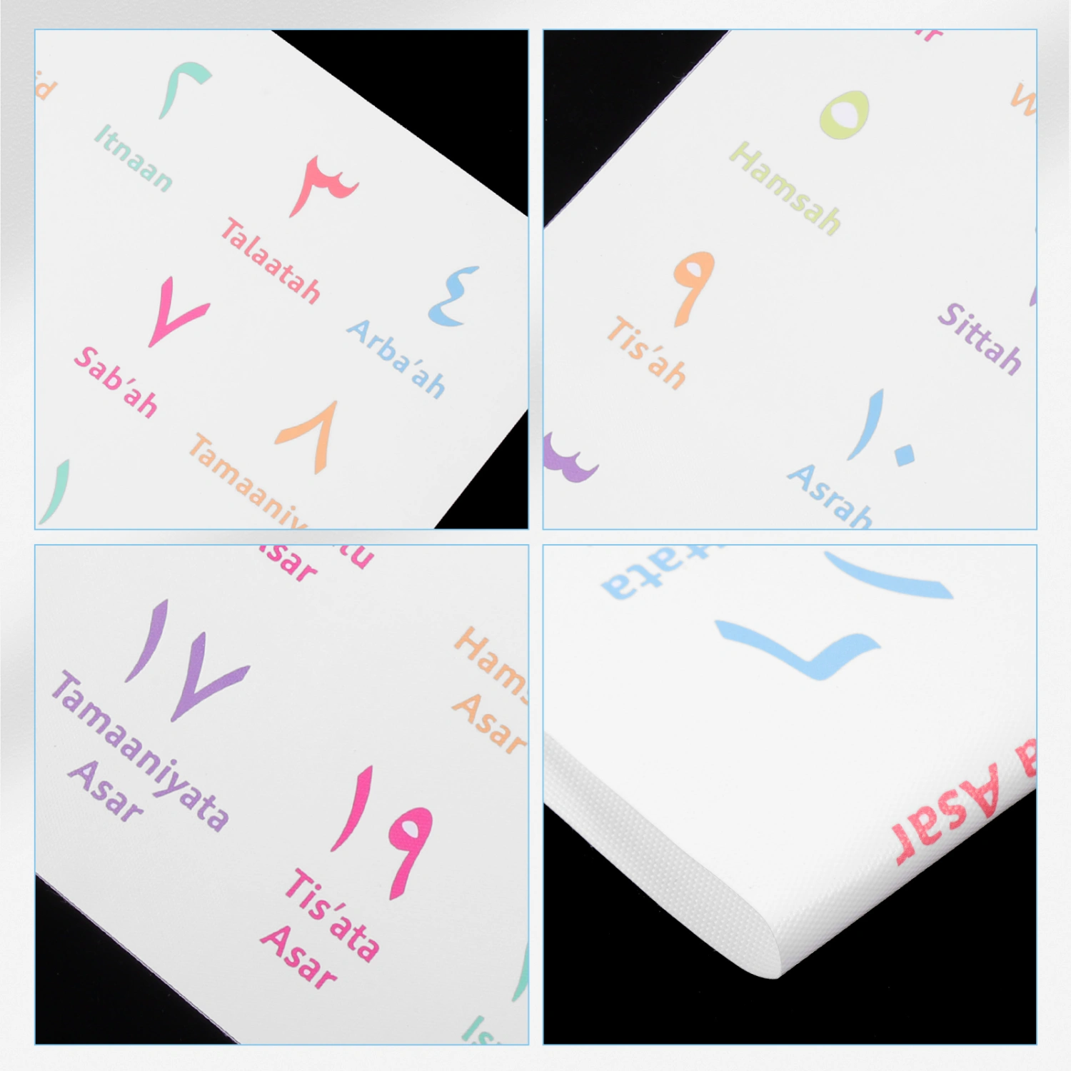  Arabic Number Poster Educational Posters Kids Learning Wall Charts Playroom Decoration