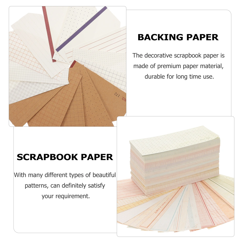 2 Bags of Vintage Style Scrapbook Background Paper DIY Memo Pad Paper Vintage Notebook Paper