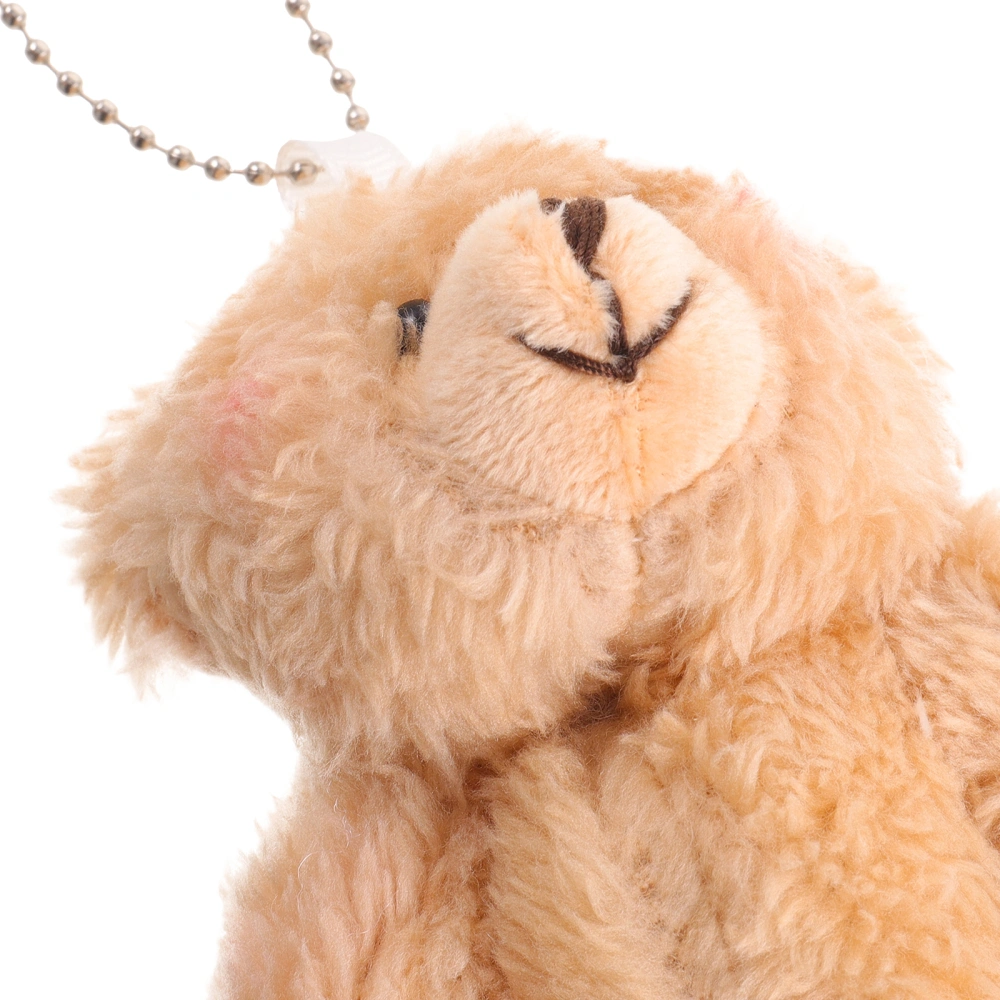 2Pcs Decorative Keychains Wear-resistant Bag Pendants Hanging Stuffed Bear Keys Accessory