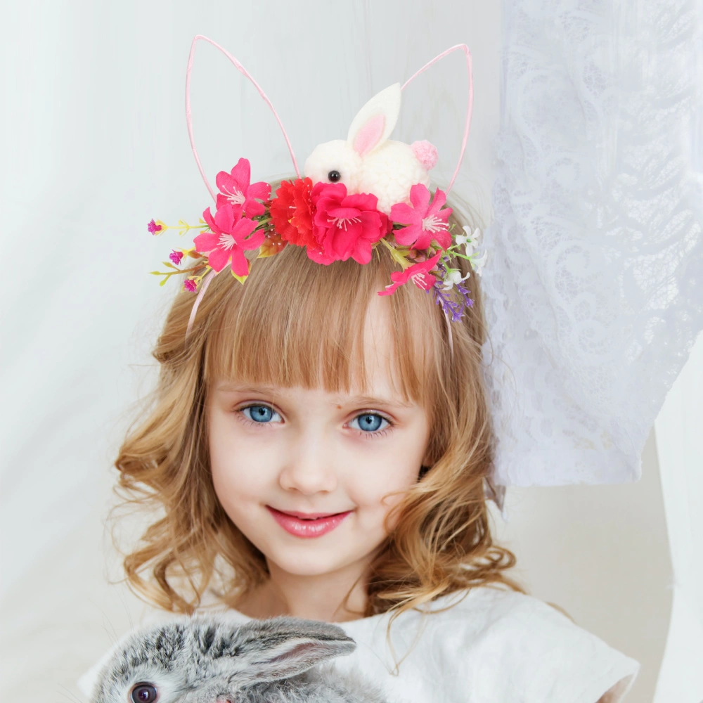 Easter Party Bunny Ears Headband Rabbit Ear Hair Hoop Party Festive Photo Prop