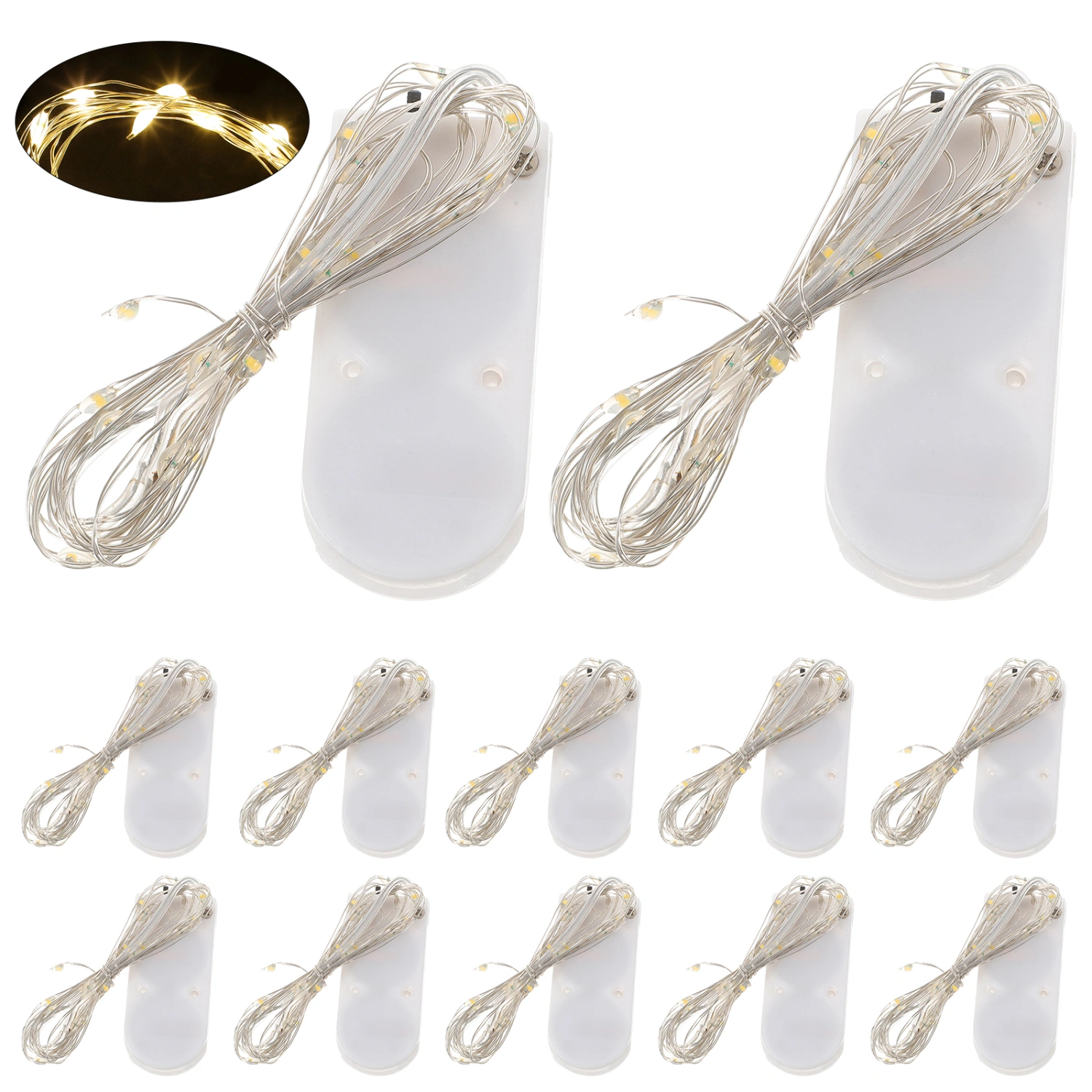 12 pcs LED String Lights Battery Operated String Lights Decorative String Lights