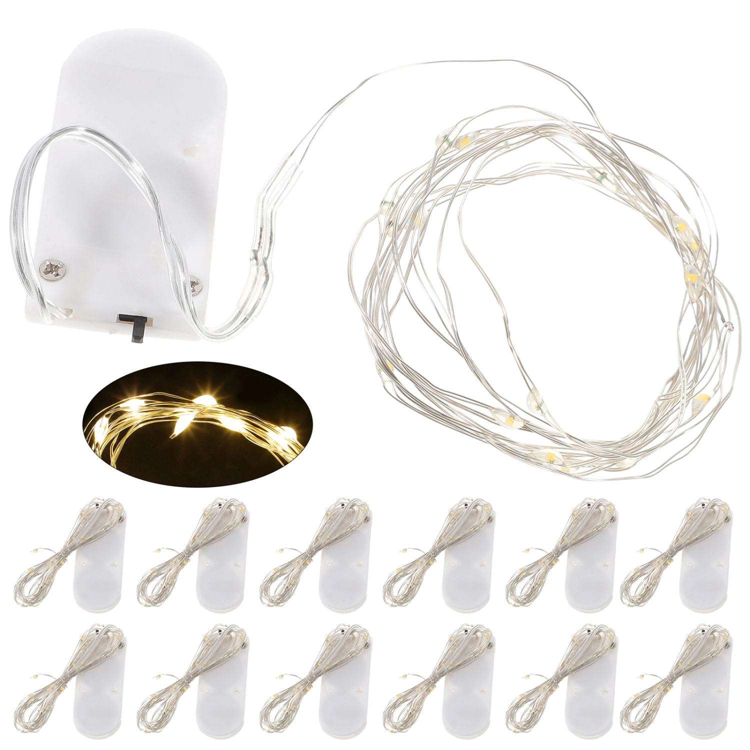 12 pcs LED String Lights Battery Operated String Lights Decorative String Lights