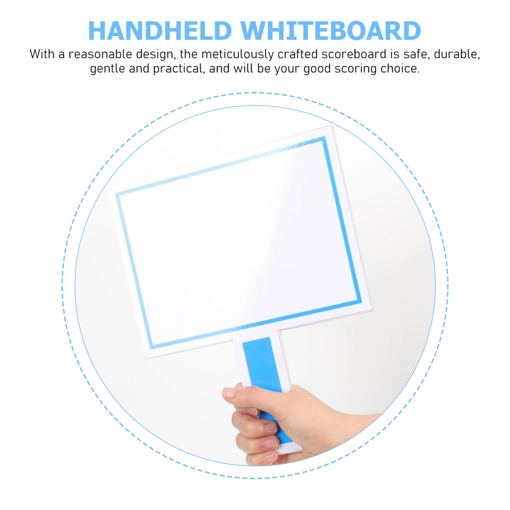 Reusable White Board Double Sided Whiteboard Auctions Paddle Board Writable Handheld Whiteboard