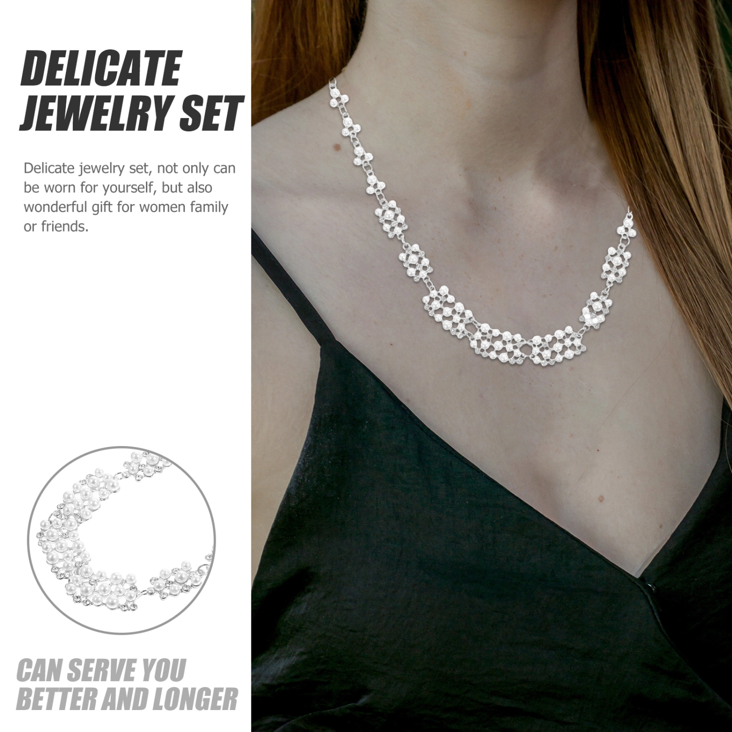 1 Set Wedding Bridal Jewelry Bridal Dangle Earrings Necklace Bridal Jewelry Wedding Accessories