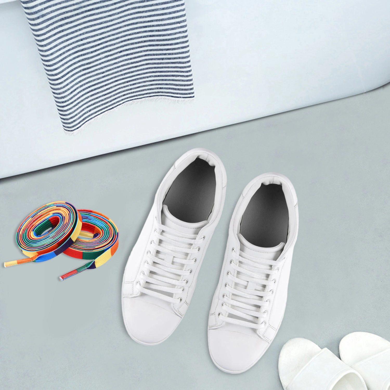 3 pairs of Rainbow Style Shoe Laces Pride Shoelaces LGBTQ Decorative Shoelaces