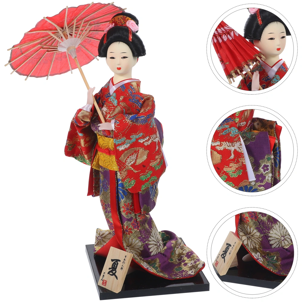 Japanese Kimonos Oriental Doll Decorative Restaurant Doll Figurine Desktop Decoration