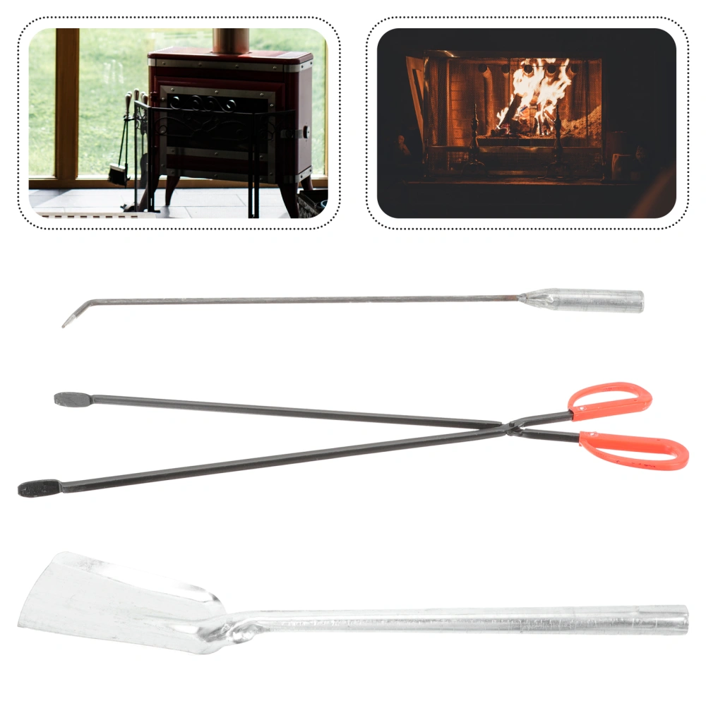 1 Set Fireplace Tools Fireplace Shovel Fire-poker and Fire Hook Fireplace Supplies