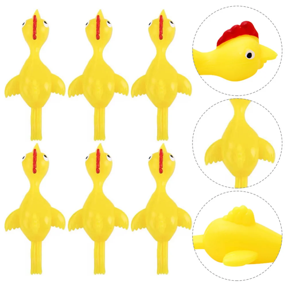 24Pcs Slingshot Chicken Finger Stretchy Game Toys Party Favors for Boys and Girls