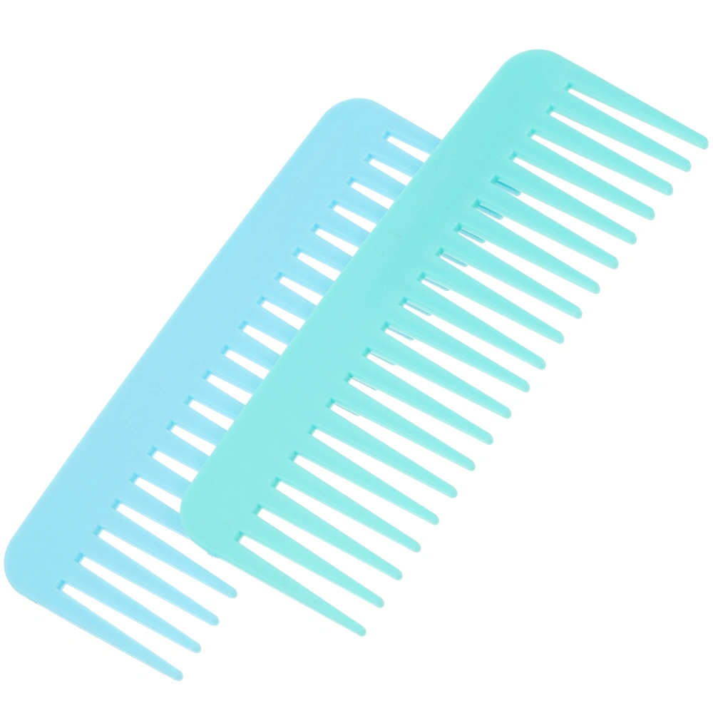 2Pcs Hair Detangling Comb Wide Tooth Comb Fashionable Home Hair Salon Comb