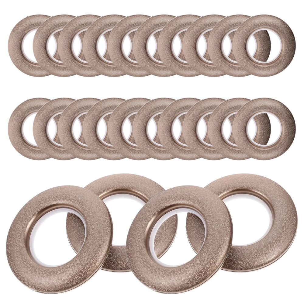 80Pcs Plastic Curtain Rings Curtain Self-lock Circles Curtain Rings Drapery Rings