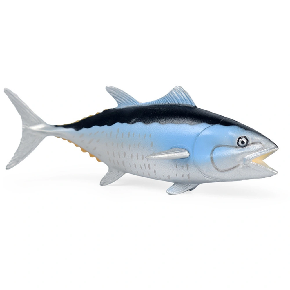 Bluefins Figurine Fish Sculpture Simulation Bluefins Statue Decorative Fish Model