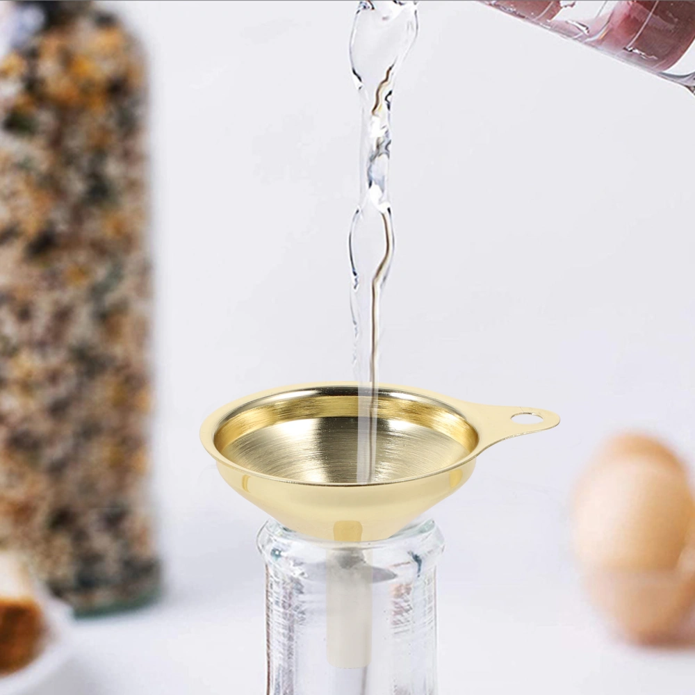 3Pcs Stainless Steel Funnel Liquid Transferring Funnel Home Oil Vinegar Funnel for Kitchen