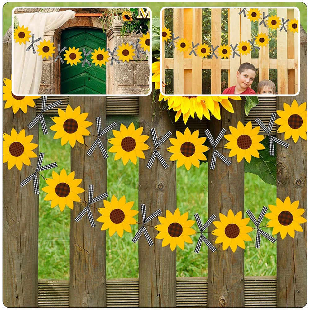 1 Set Unfinished Wood Cutouts Sunflower Sign Cutouts Wood Craft Embellishments