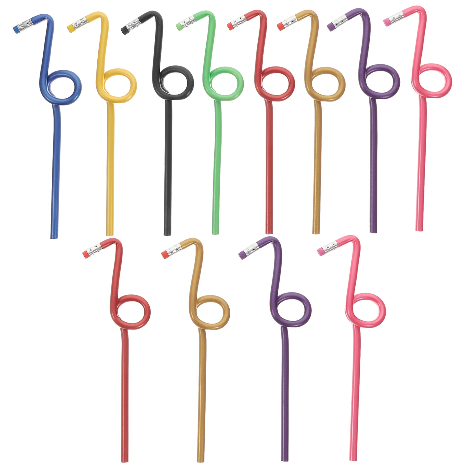 12Pcs Multi-function Pencils Toddlers Pencils Bulk Kids Writing Training Pencils Musical Notes Pencils