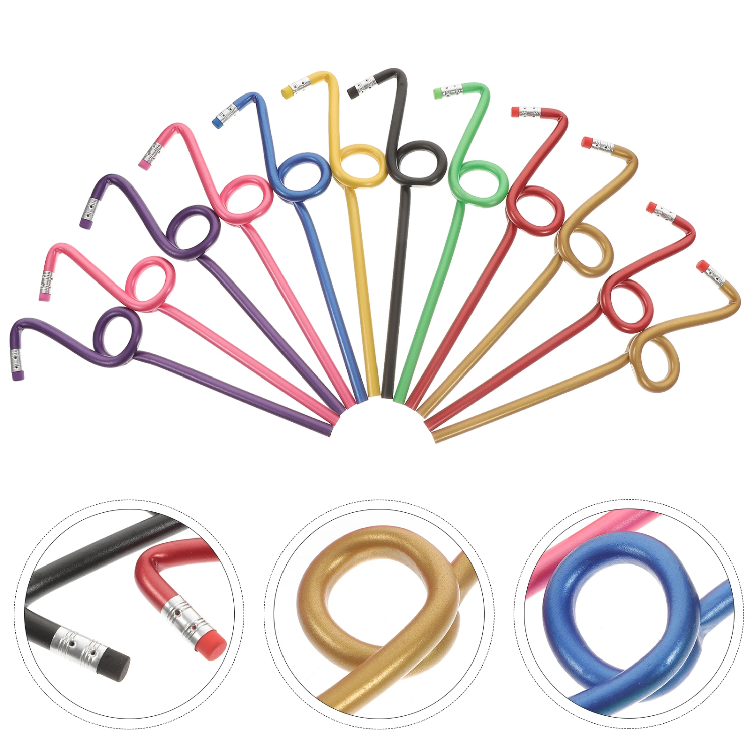 12Pcs Multi-function Pencils Toddlers Pencils Bulk Kids Writing Training Pencils Musical Notes Pencils