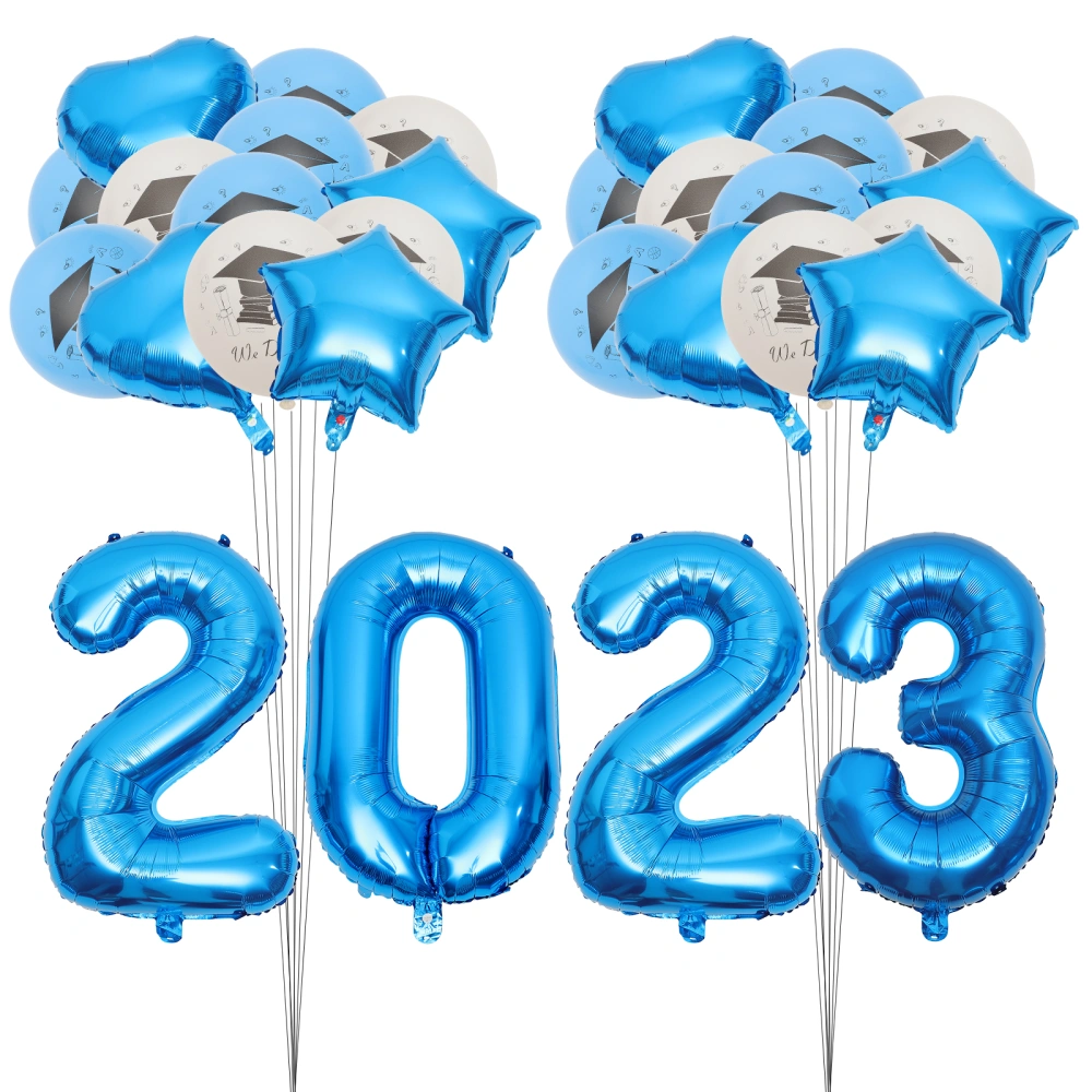 1 Set Graduation Themed Design Balloons Party Decorative Balloons Party Balloons