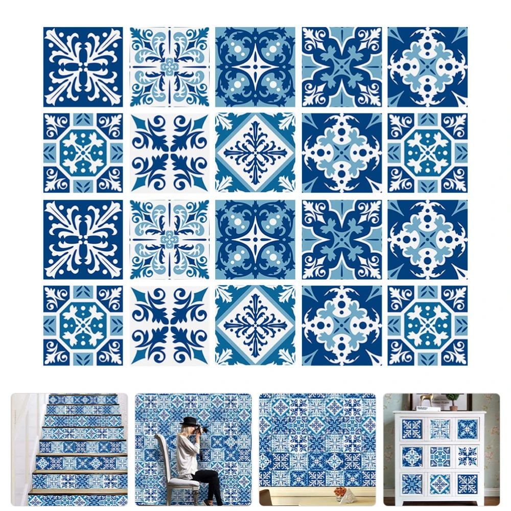 10pcs Northern European Style Tile Sticker Tile Decals Kitchen Bathroom Tile Decals