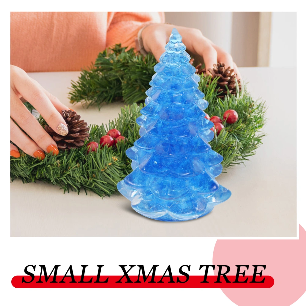 Christmas Tree Figurine Resin Christmas Tree Mini Christmas Tree Desktop Decor