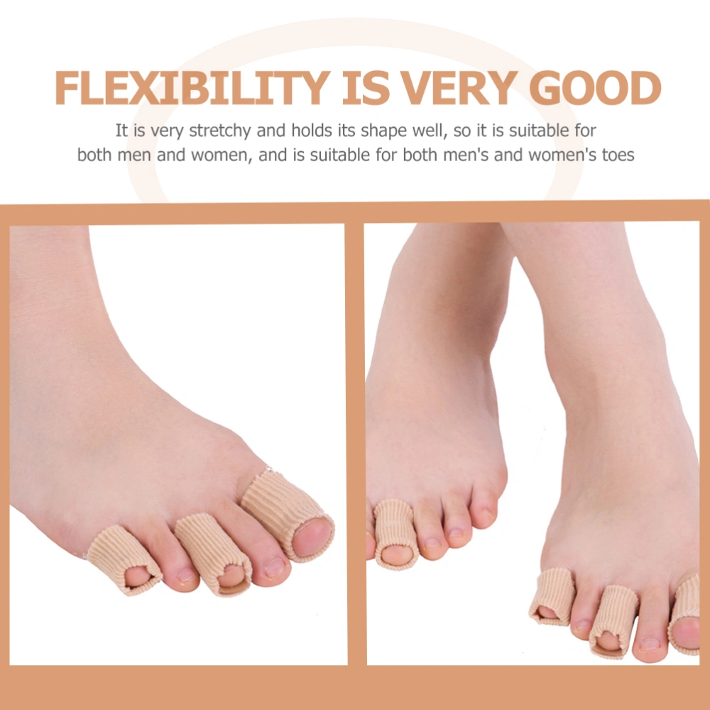 2Pcs Daily Use Toe Protectors Finger Elastic Sleeves Anti-wear Toe Sleeves Toe Covers