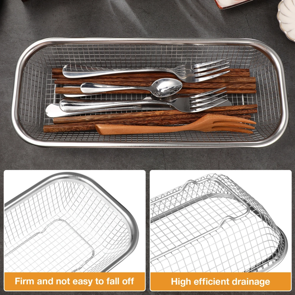 Cutlery Holder Chopsticks Holder Tableware Rack Cutlery Drainer Basket Silverware Drying Rack for Kitchen Disinfection Cabinet