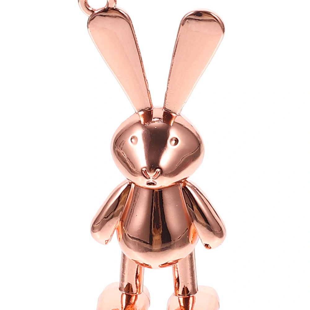 2pcs Rabbit Hanging Decor Creative Rabbit Statue Metal Rabbit Hanging Decor