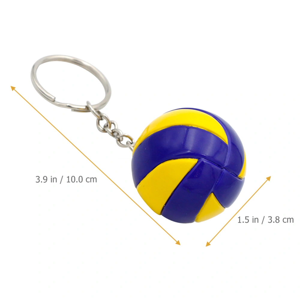 3pcs Volleyball Keychains Handbag Pendant Charms Sports Bag Keyring Trinket