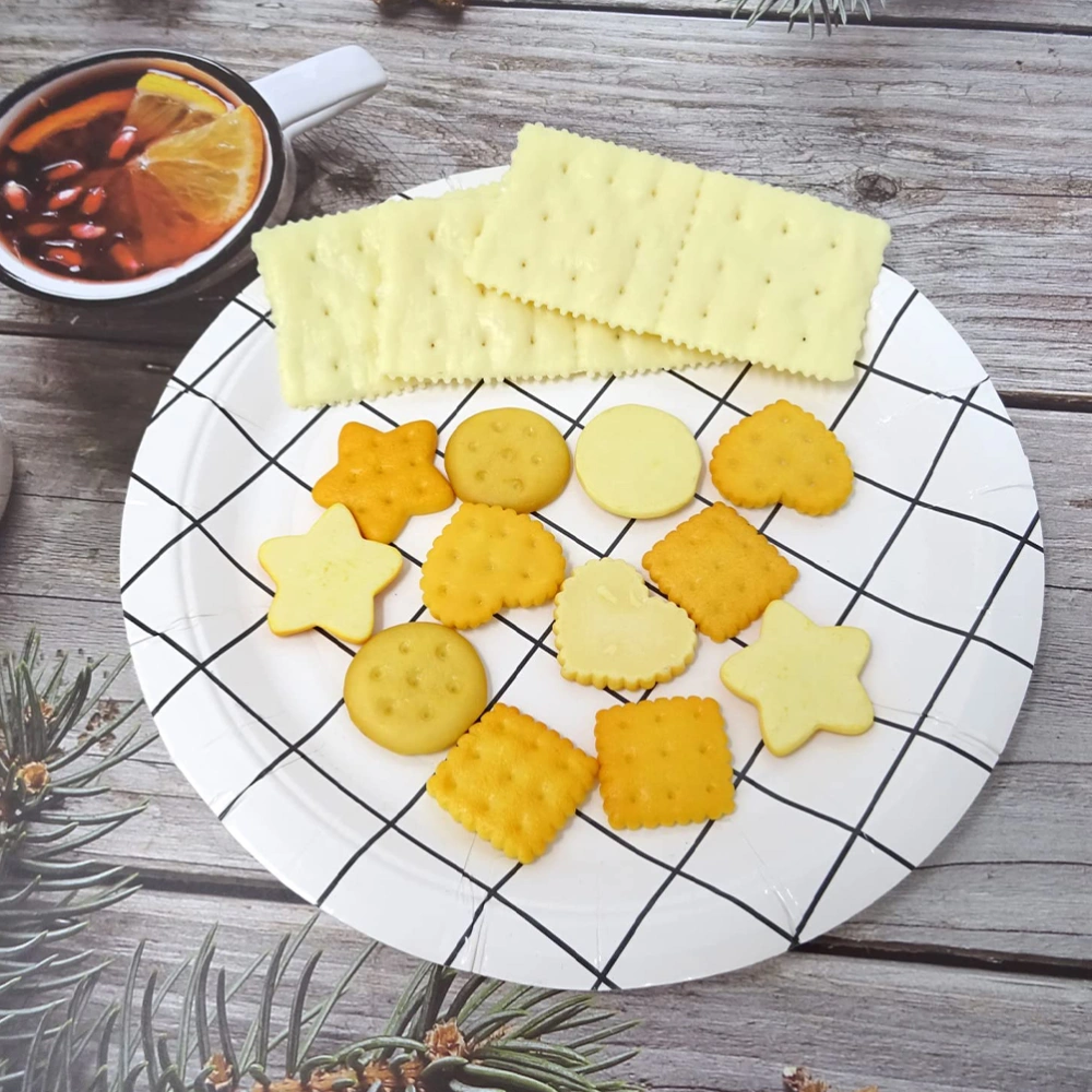 20pcs Simulated Cookie Adornment Unique Fake Cookies Ornaments Photo Props Random Style