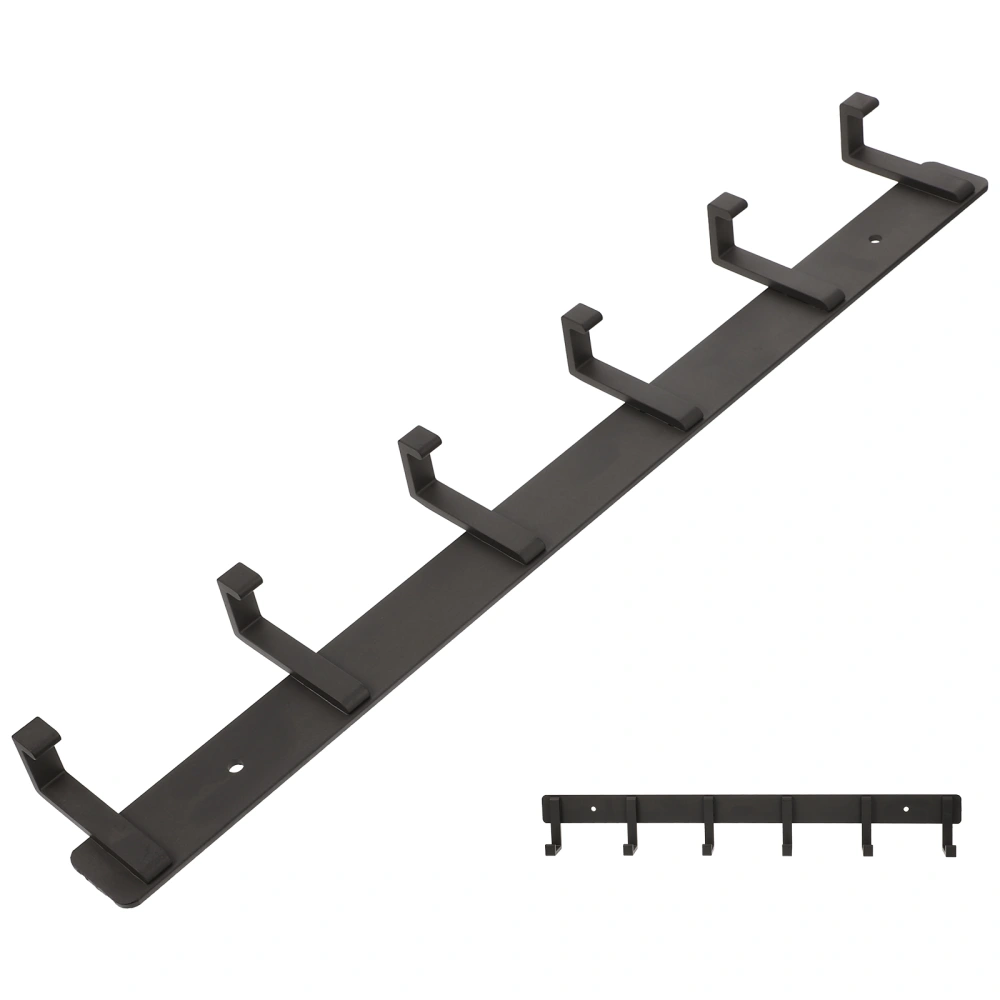 Portable Wall Hanger Wall-mounted Storage Rack No Punching 6-hook Storage Hanger