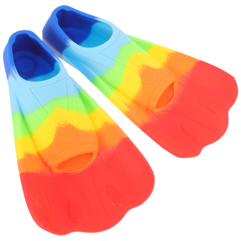 1 Pair of Kids Fins for Swimming Children Swimming Fins Silicone Swim Fins Diving Supplies