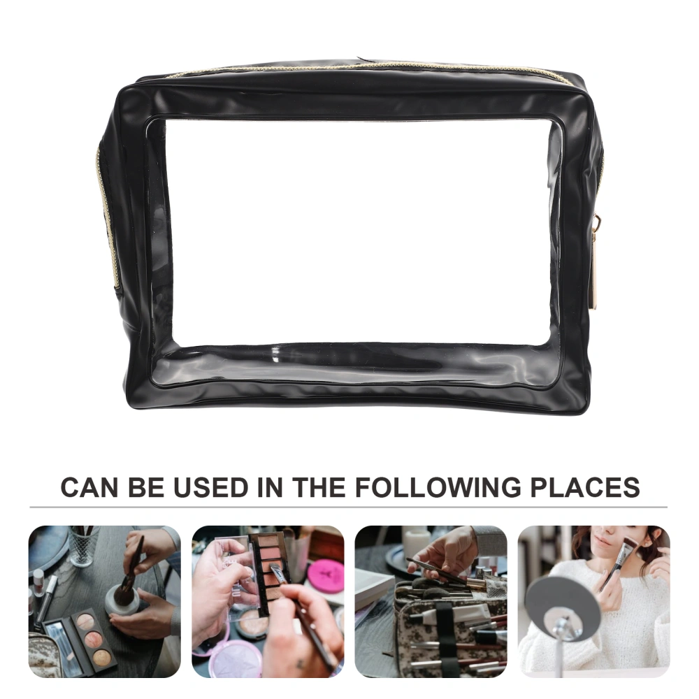 Transparent Large Capacity Tote Bag Makeup Tool Organizing Bag Portable Storage Holder