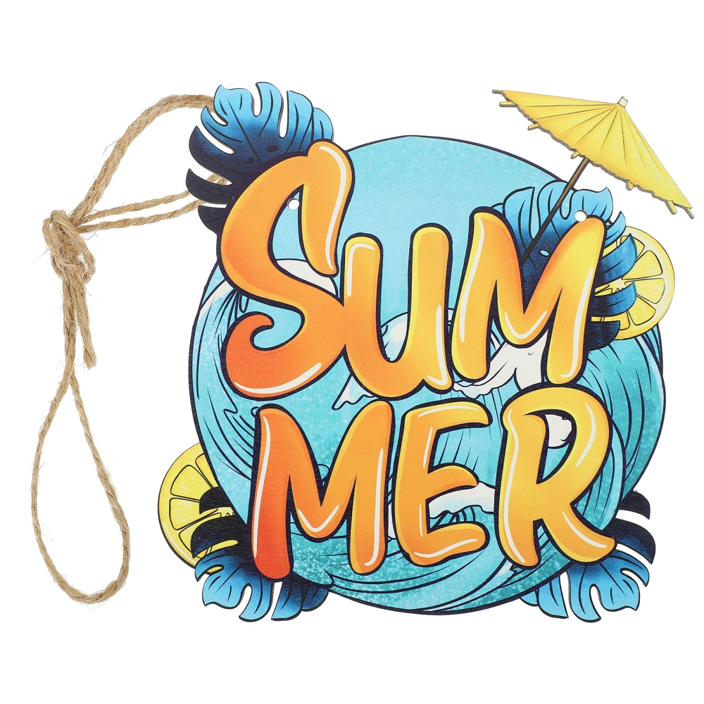 Summer Wooden Hanging Sign Summer Welcome Sign Front Door Summer Plaque