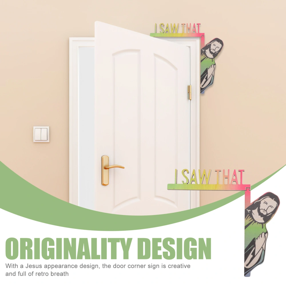 Creative Door Corner Decor Funny Door Sign Home Wall Decor Frame Corner Decoration