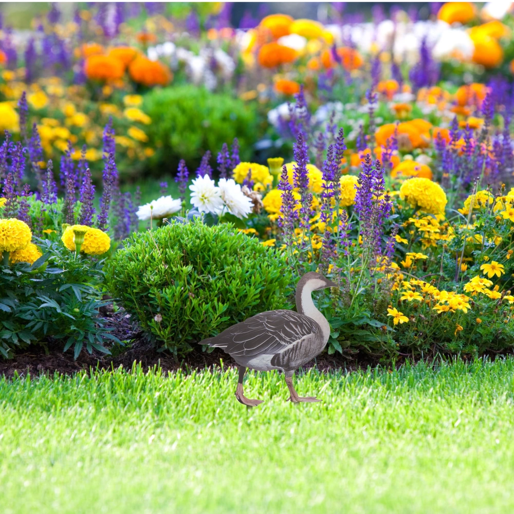 Lifelike Acrylic Duck Garden Stake Decoration Ground Insert Lifelike Duck Sculpture Poultry Stakes