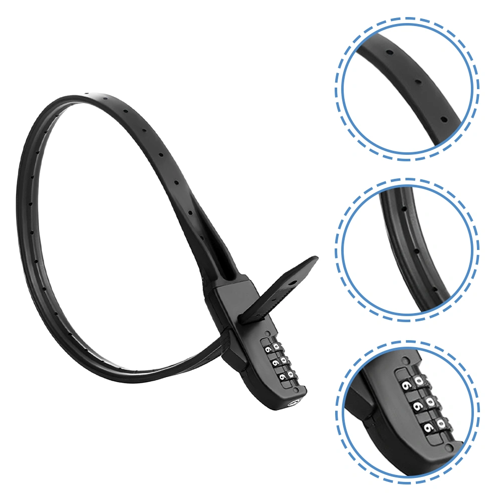 Bike Lock with Security Tie Bike Cable Lock Mountain Bike Lock Portable Bike Cable Lock