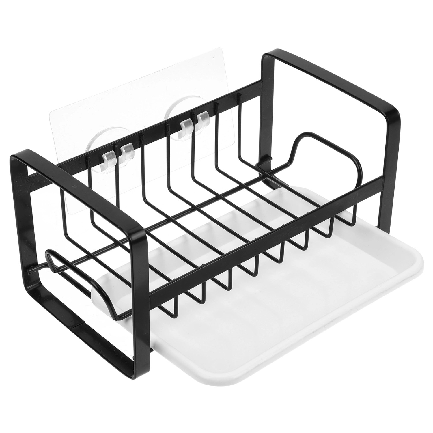 Sink Sponge Holder Wall Hanging Kitchen Sink Organizer Soap Dish Dispenser