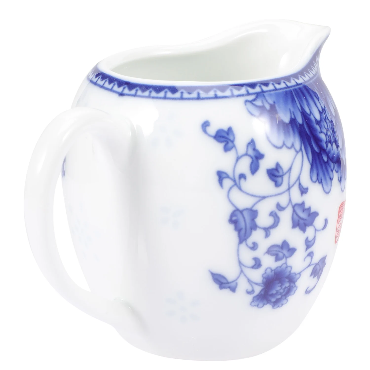 Sauce Container Sauce Jug Blue and White Milk Sauce Cup Ceramic Gravy Boat Gravy Container(200ml)