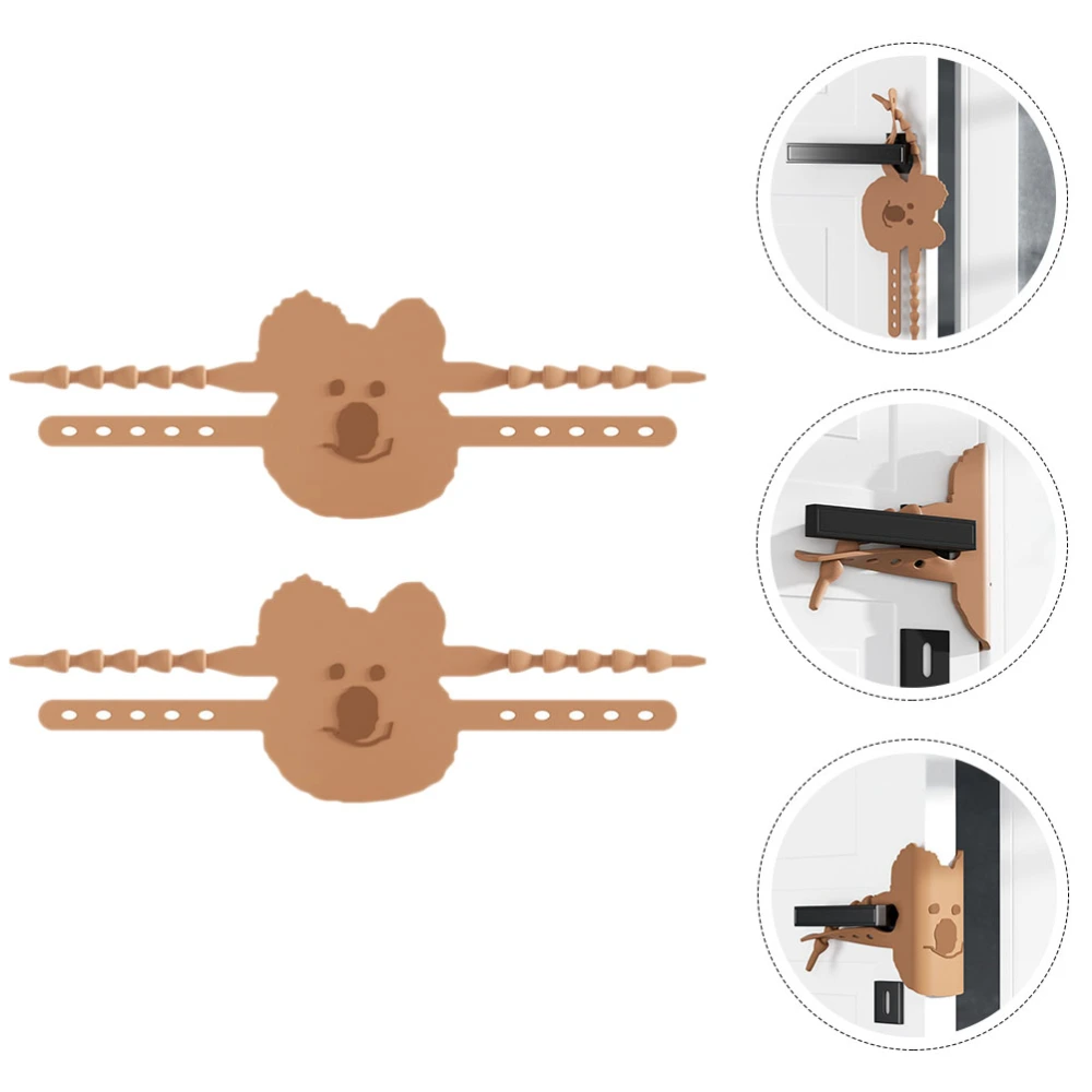 2pcs Baby Proof Door Latch Covers Door Slam Door Silencers Door Slam Preventer for Nursery Room