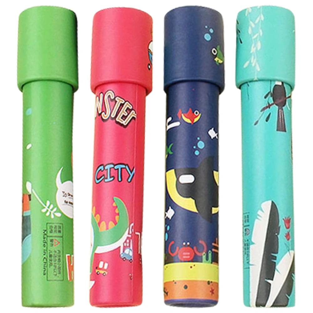 4Pcs Kids Observe Toy Kids Decorative Kaleidoscopes Kids Toy Portable Kaleidoscope (Random Style)