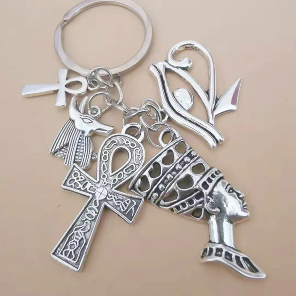 Egypt Symbol Key Chain Ankh Cross Key Chain Keyring Bag Hanging Ornament