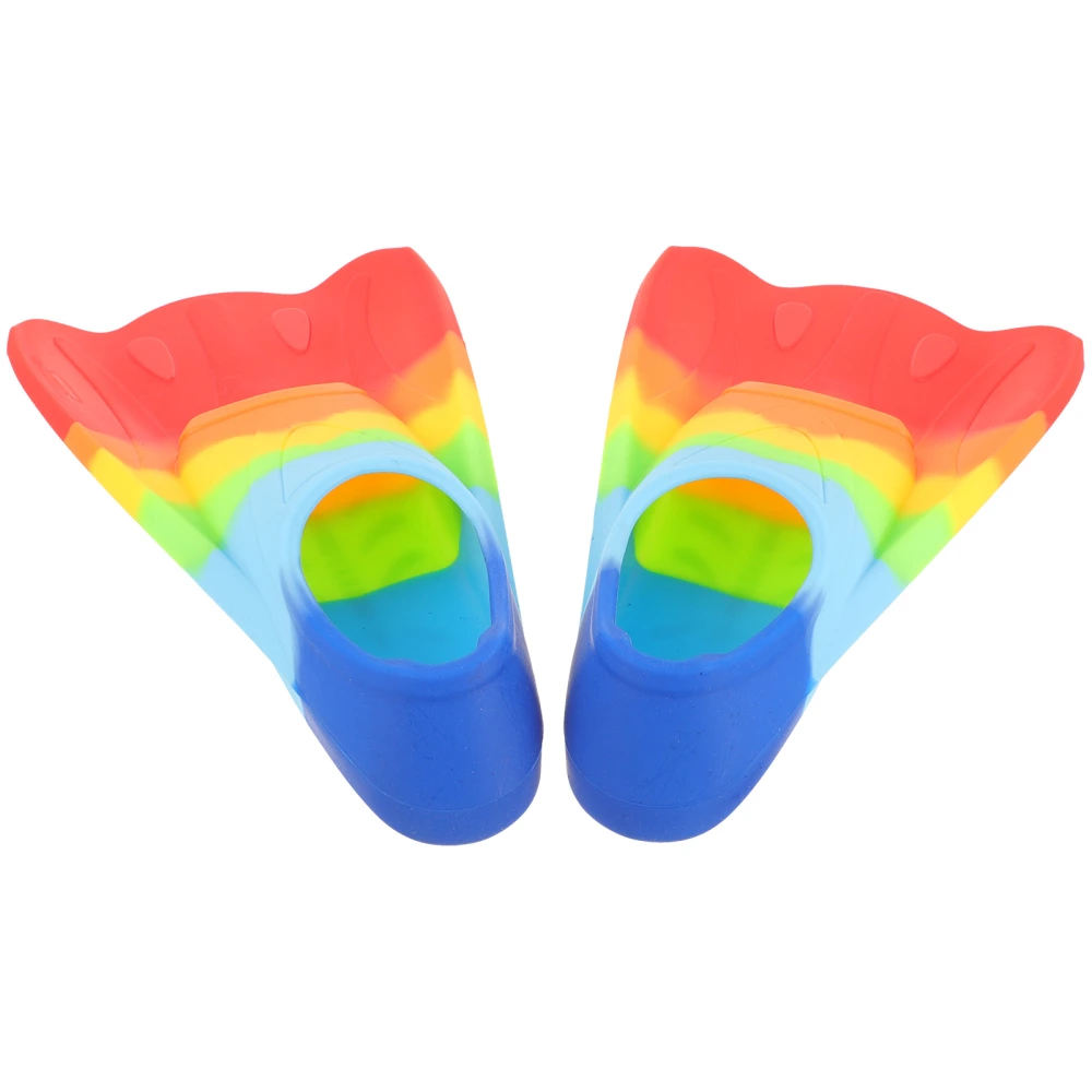 1 Pair of Kids Fins for Swimming Children Swimming Fins Silicone Swim Fins Diving Supplies