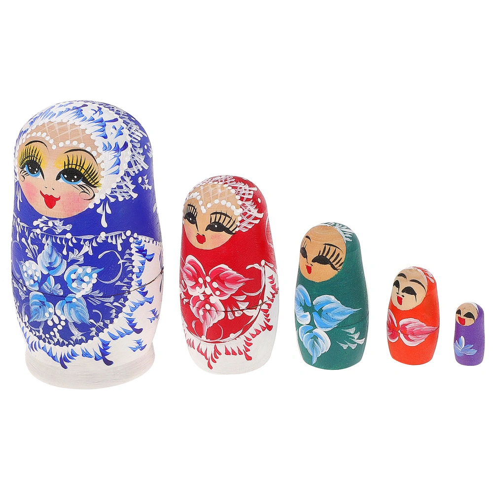 1 Set of Lovely Nesting Doll Exquisite Russian Nesting Dolls Interesting Kids Plaything Home Decor