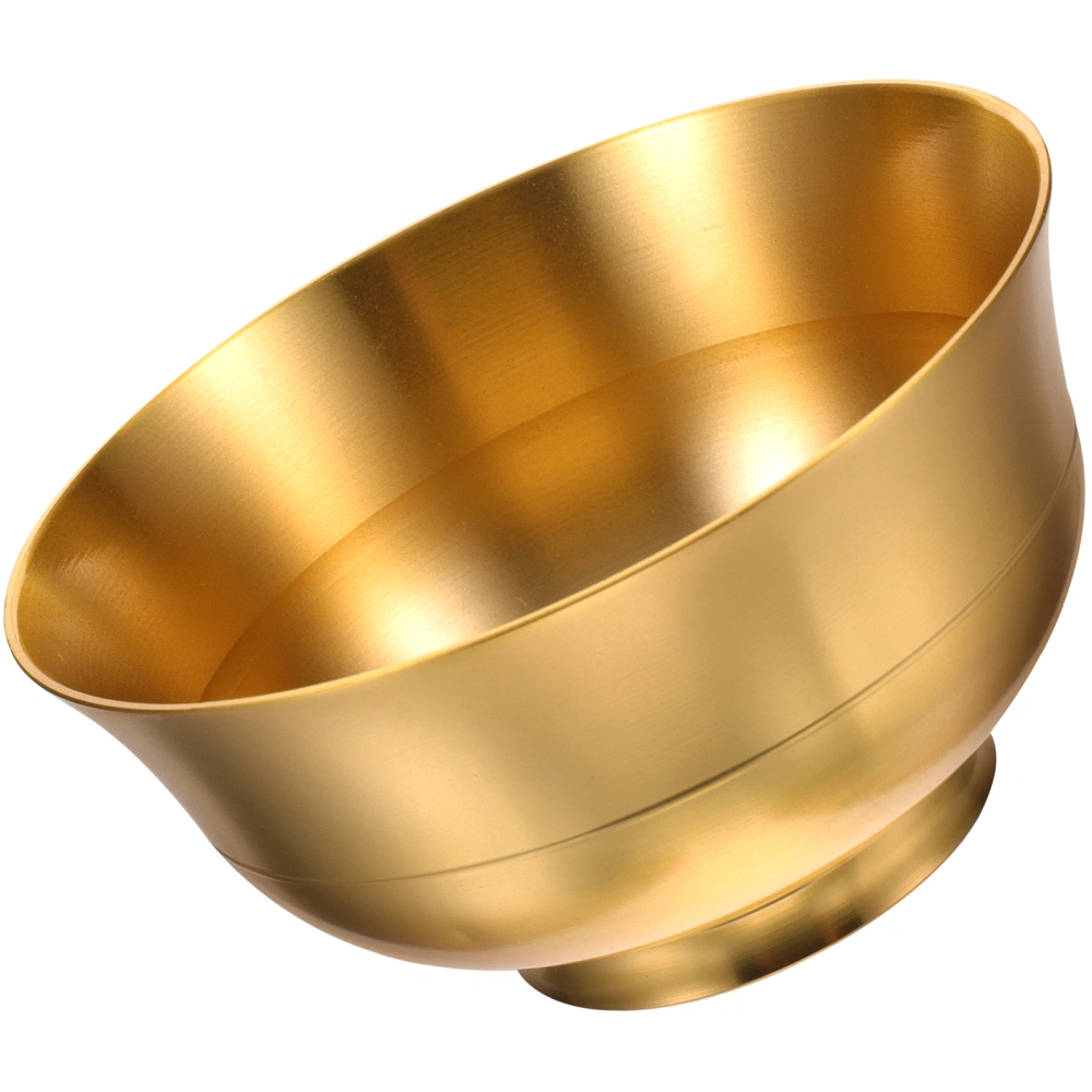 Buddhist Brass Bowl Worship Bowl Delicate Brass Offering Bowl Desktop Worship Bowl Adornment