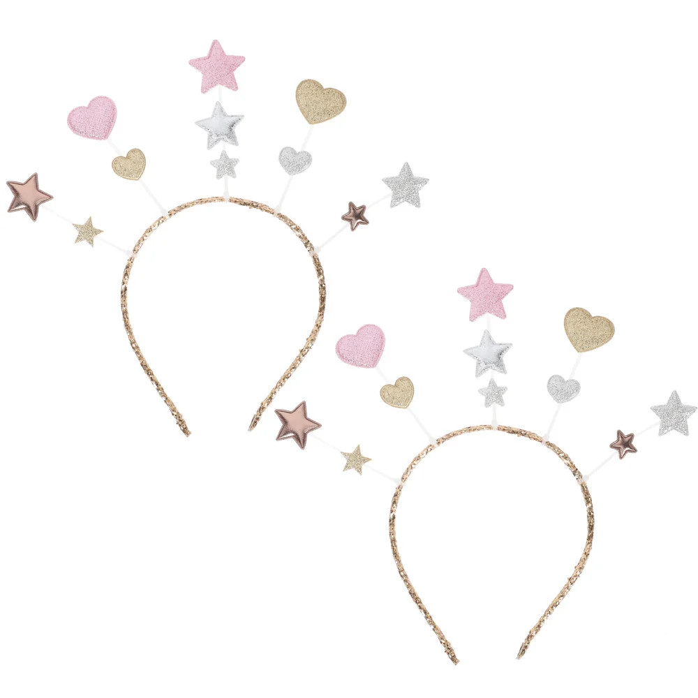 2pcs Children's Hair Band Hair Hoop Kids Star Headband Children Hair Band