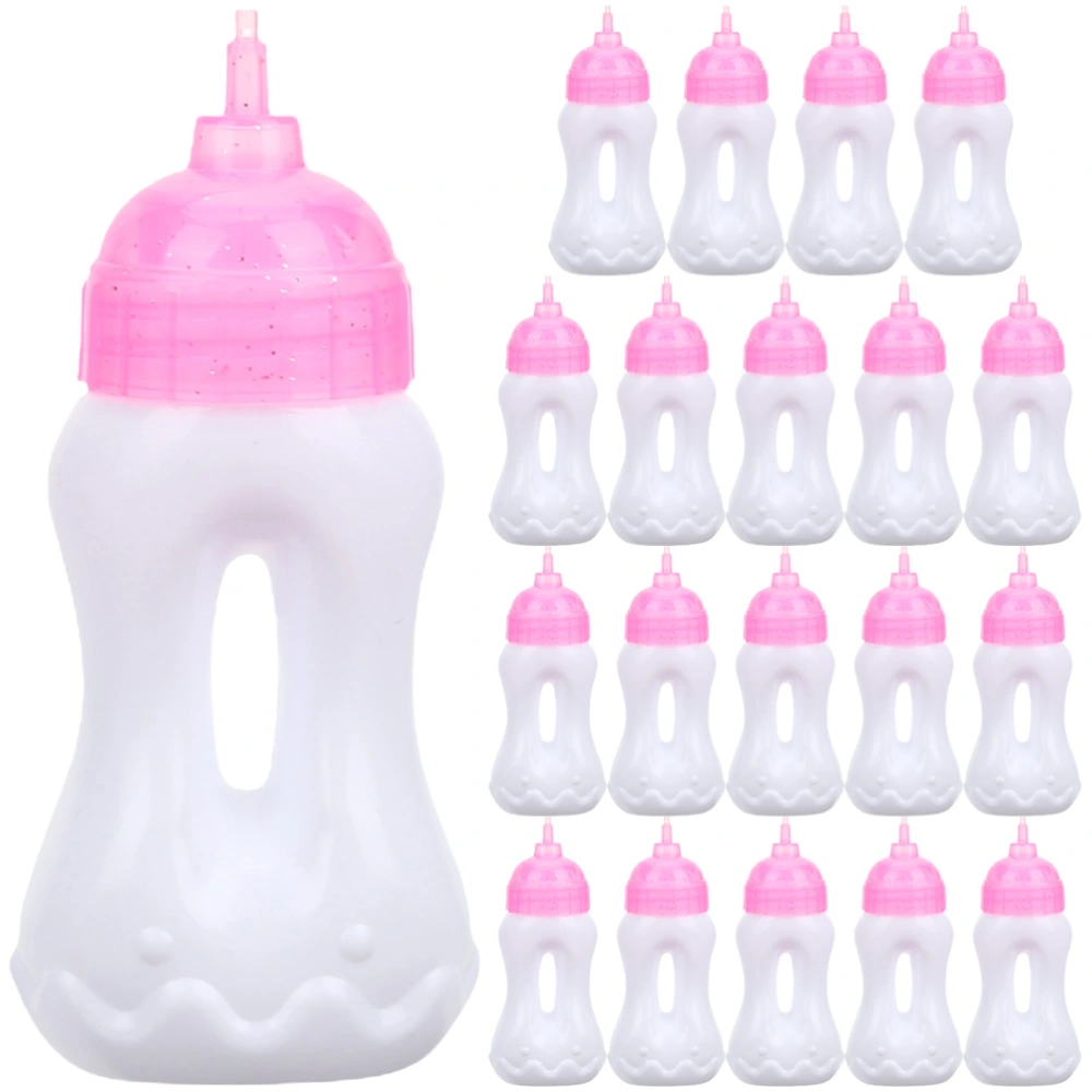 20Pcs Girls Baby Doll Milk Bottles Baby Doll Accessories Baby Shower Party Decor